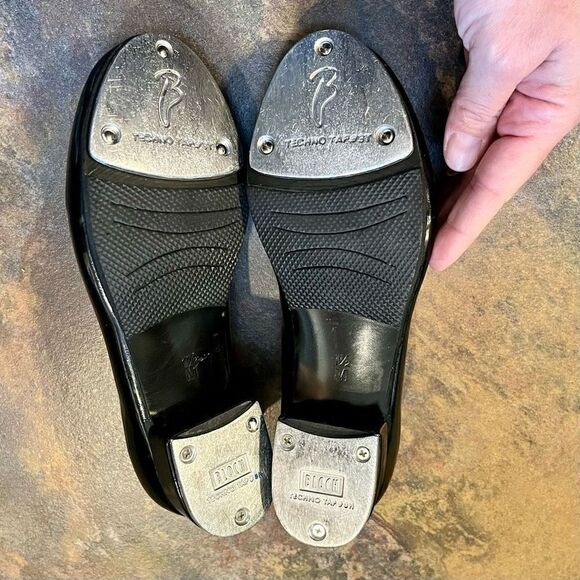 Bloch Girl’s Black Snap Tap Shoes 1 1/2 M - Picture 6 of 16